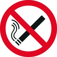 Наклейка 200 мм (Курение запрещено уличная)