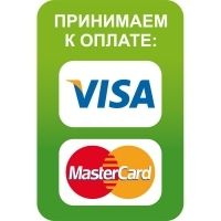 Наклейка 65х100 мм (Visa, MasterCard уличная)