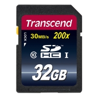 Transcend SDHC 32Gb I 200X Class 10