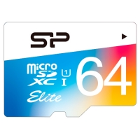 64Gb microSDXC UHS-I Silicon Power (цветная)