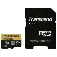 16Gb microSDHC C10 Transcend Ultimate USH-I U3M