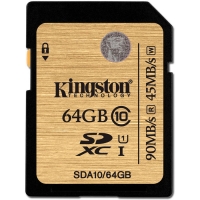 KINGSTON SDXC Class 10 UHS-I SDA10 64GB