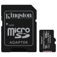 Kingston microSD 128Gb XC-I C10 с адаптером