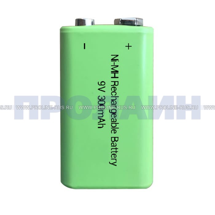 Аккумуляторы крона на 9V - Ni-Mh и Li-Ion, различной ёмкости: 200 mAh, 250 mAh, 270 mAh, 500 mAh.