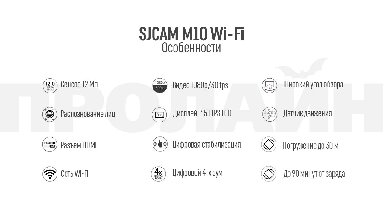  SJCAM M10 Wi-Fi BMCS