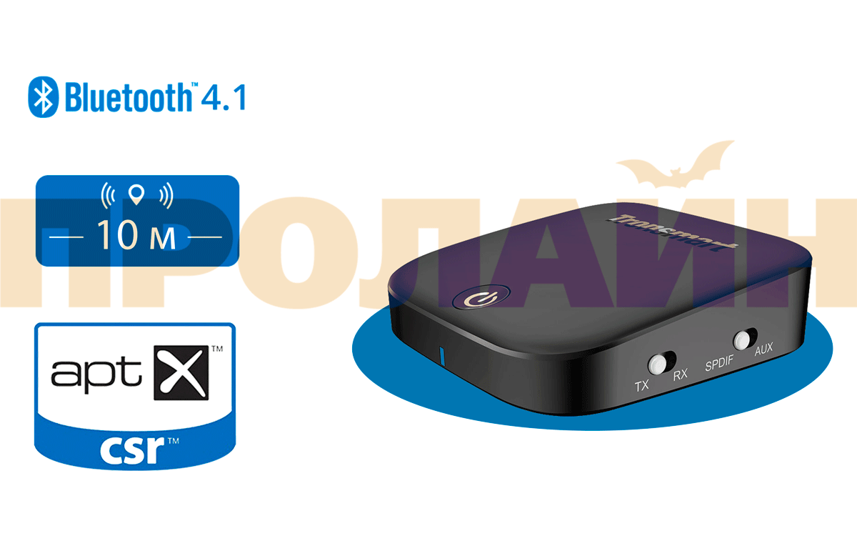 Bluetooth 2в1 аудио приемник и передатчик Tronsmart Encore M1