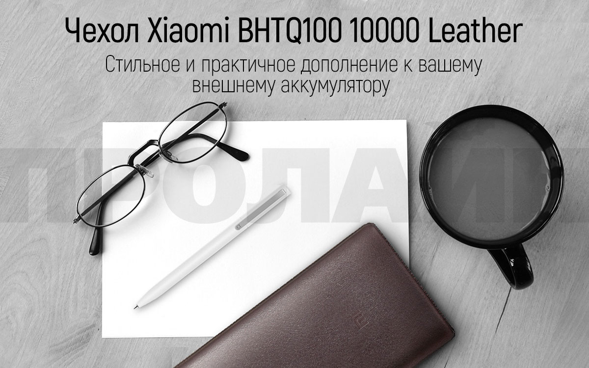 Чехол для внешнего аккумулятора Xiaomi BHTQ100 10000 Leather