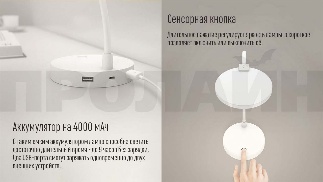 Настольная лампа Xiaomi Coowoo U1 Smart Table Lamp
