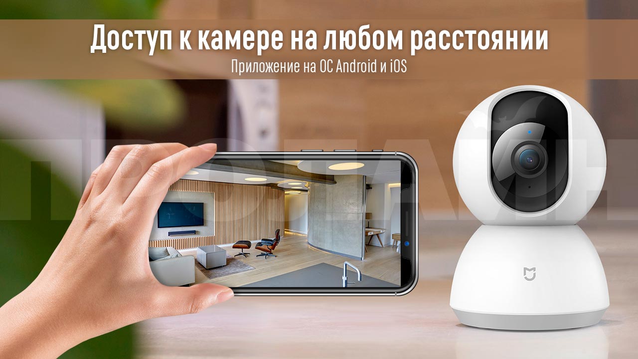 Домашняя поворотная Wi-Fi камера Xiaomi MiJia 360° Home Camera 1080p