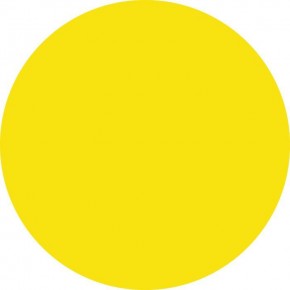 Наклейка 150 мм (Желтый круг уличная)