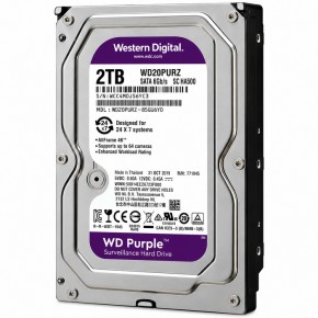 3.5" HDD 2Tb Western Digital Purple WD20PURZ SATA