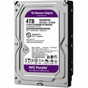 3.5" HDD 4Tb Western Digital Purple WD40PURZ SATA
