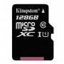 Карта памяти 128Gb MicroSDXC C10 Kingston + адаптер
