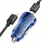 HOCO Z47A Transparent discovery edition Type-C to Lightning Blue